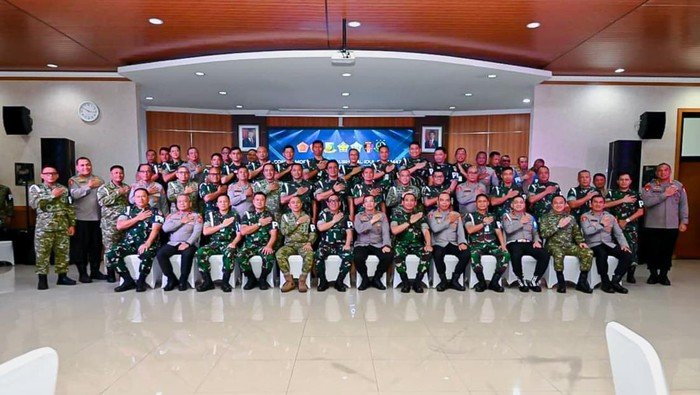 Untuk Perkuat Soliditas, POM TNI dan Propam Polri Gelar Coffee Morning & Halal Bihalal 1447 H